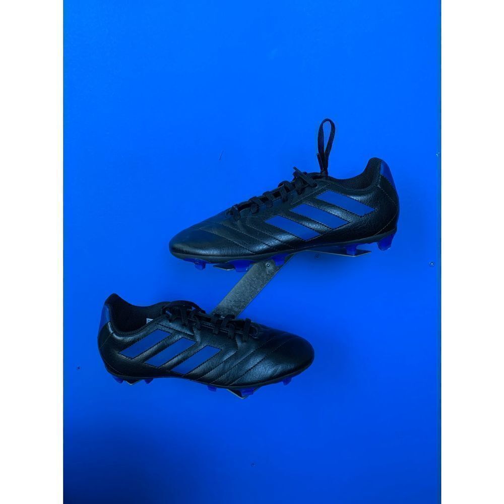 adidas GOLETTO VII FG JR (FV2894) BLACK-BLUE SIZE KIDS And 5.5